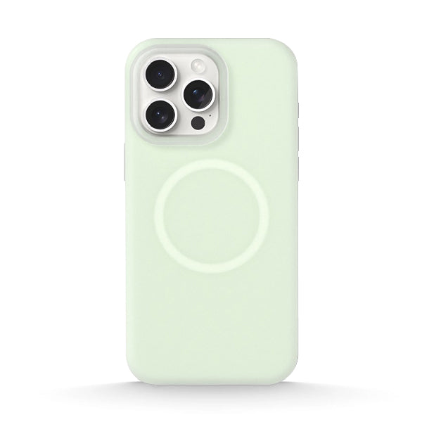Funda de silicona líquida para iPhone con diseño ondulado en color marrón ámbar 
