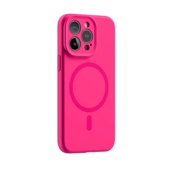 Funda de silicona líquida para iPhone con diseño ondulado en color marrón ámbar 