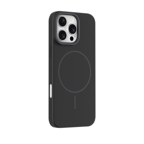 Funda de silicona líquida para iPhone con diseño ondulado en color marrón ámbar 