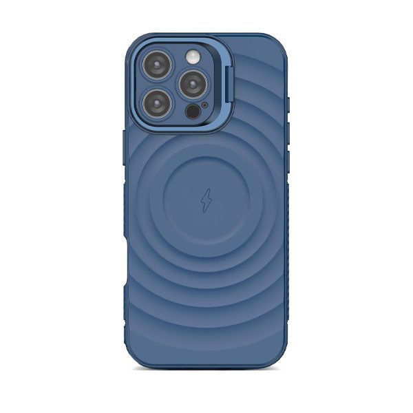 Blue | iPhone Ripple TPU Lens Bracket Case