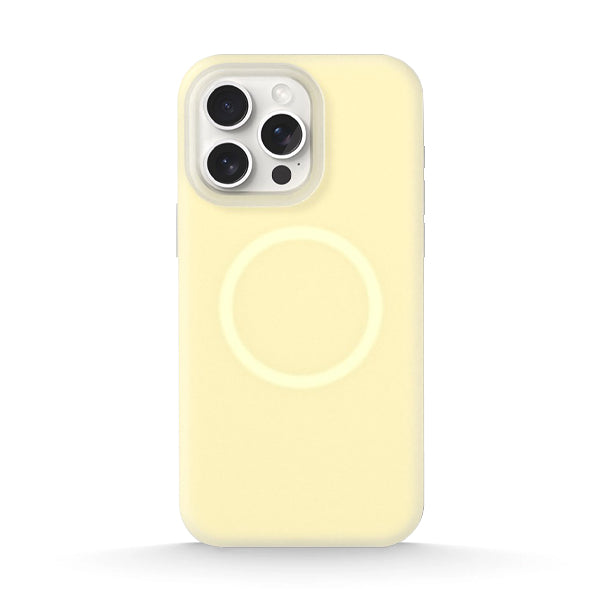 Funda de silicona líquida para iPhone con diseño ondulado en color marrón ámbar 