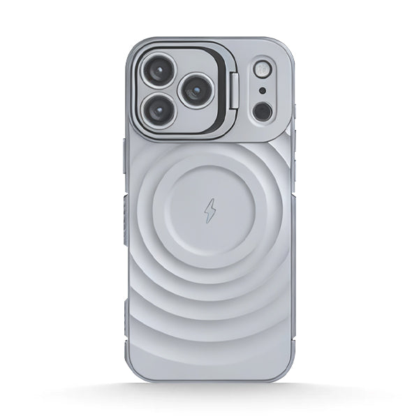 Grey | iPhone Ripple TPU Lens Bracket Case
