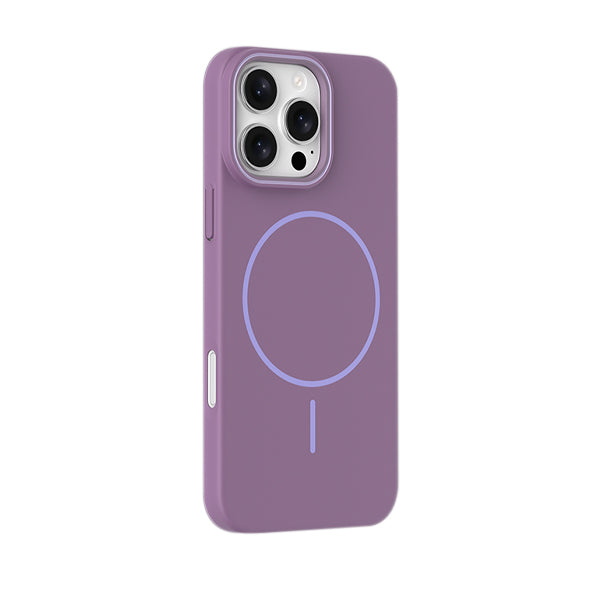 Funda de silicona líquida para iPhone con diseño ondulado en color marrón ámbar 