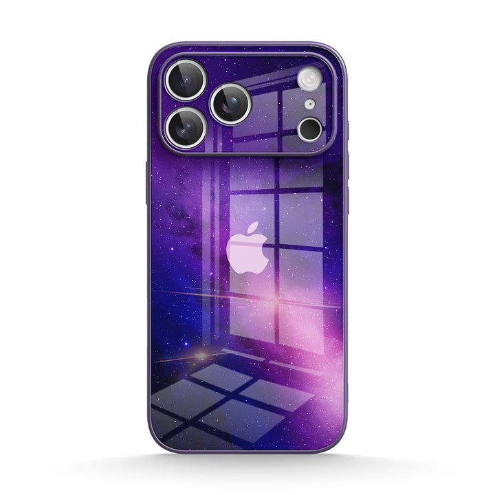 Funda protectora resistente a impactos para iPhone | Serie Fuchsia Galaxy