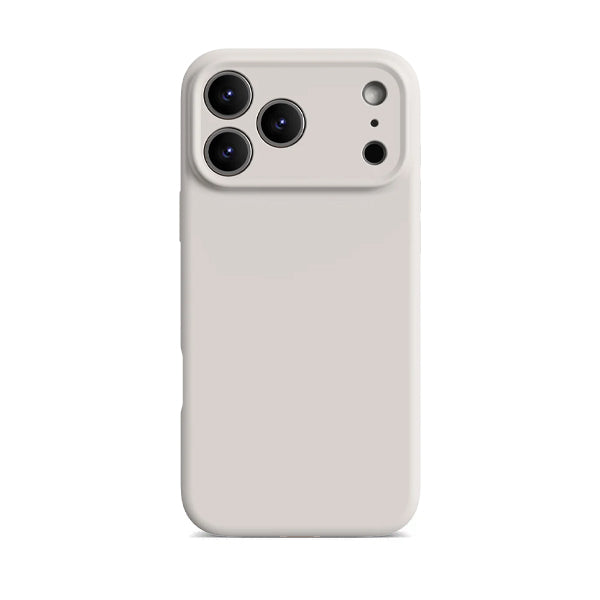 Funda de silicona líquida para iPhone con diseño ondulado en color marrón ámbar 