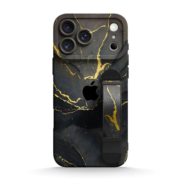Black Gold Sand | iPhone Series Multifunctional Wristband Case
