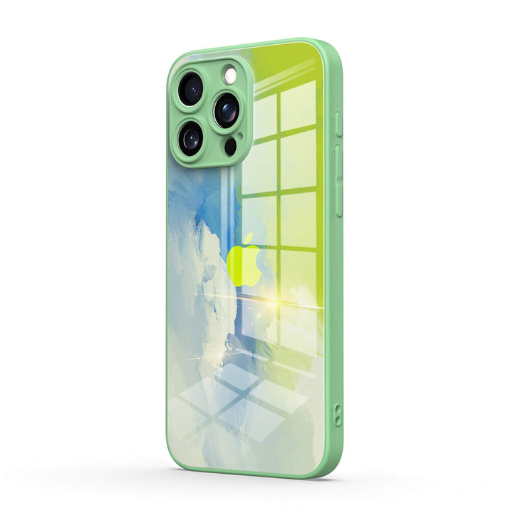 Funda protectora resistente a impactos para iPhone | Serie Grassland Green