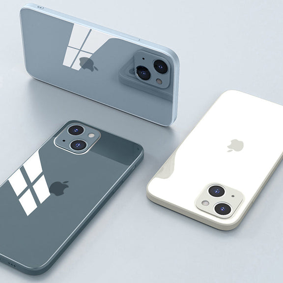 Light Blue | Tempered Glass Phone Case – CASEPEACH