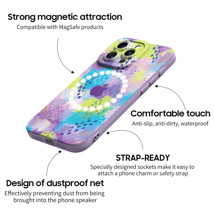 Lavanda revoloteando | Funda protectora resistente a impactos de la serie iPhone