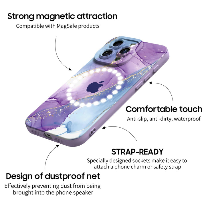 Purple Blue Gilt | IPhone Series Impact Resistant Protective Case