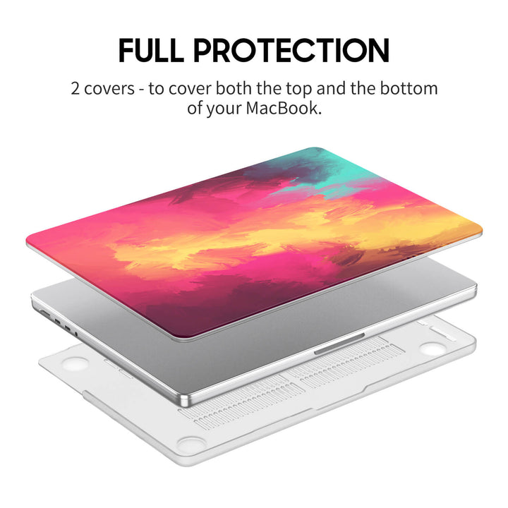 Polvo de sakura | Funda protectora anticaída para Macbook 