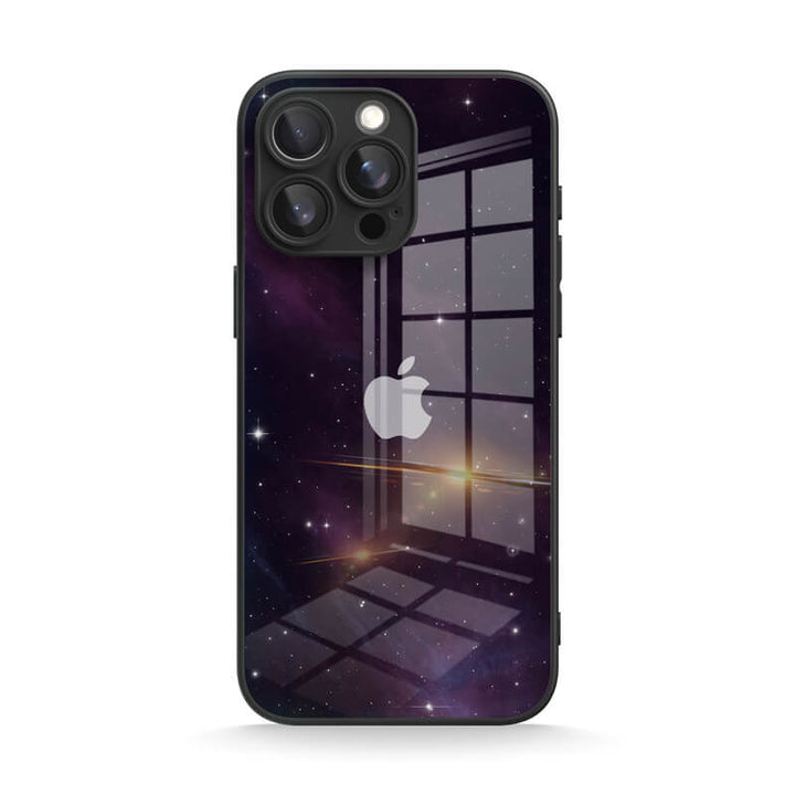 Funda protectora resistente a impactos de color morado y negro para iPhone