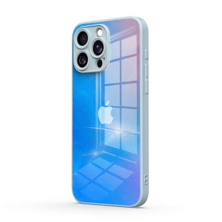 Estuche protector resistente a impactos para iPhone con diseño de estrella polar y océano azul