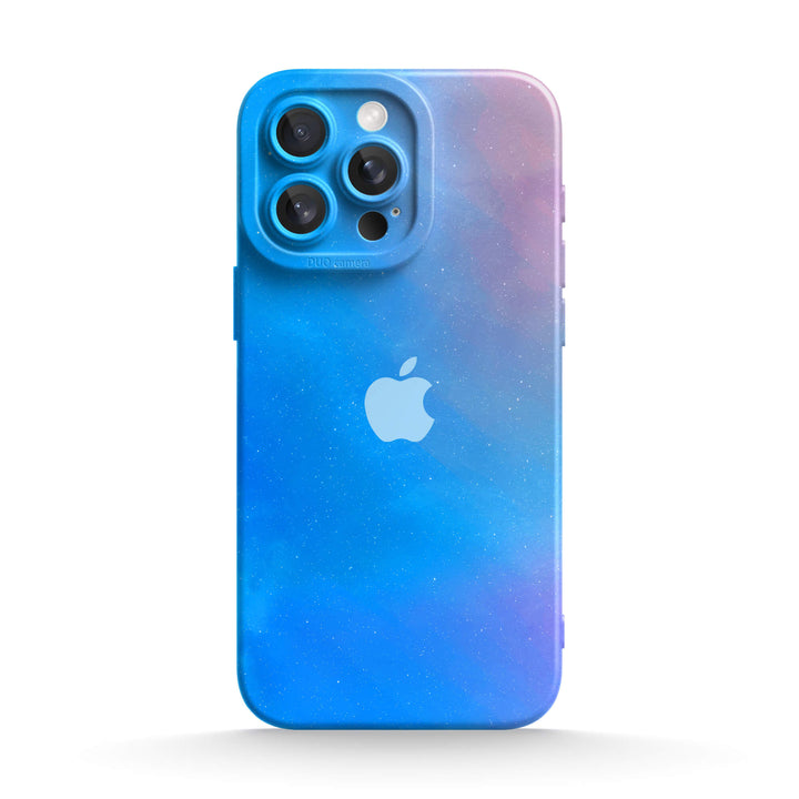 Estuche protector resistente a impactos para iPhone con diseño de estrella polar y océano azul