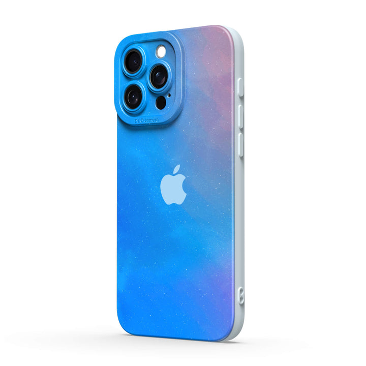 Estuche protector resistente a impactos para iPhone con diseño de estrella polar y océano azul