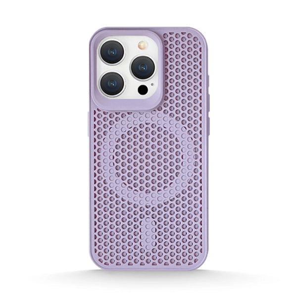 Funda de silicona líquida para iPhone con diseño ondulado en color marrón ámbar 