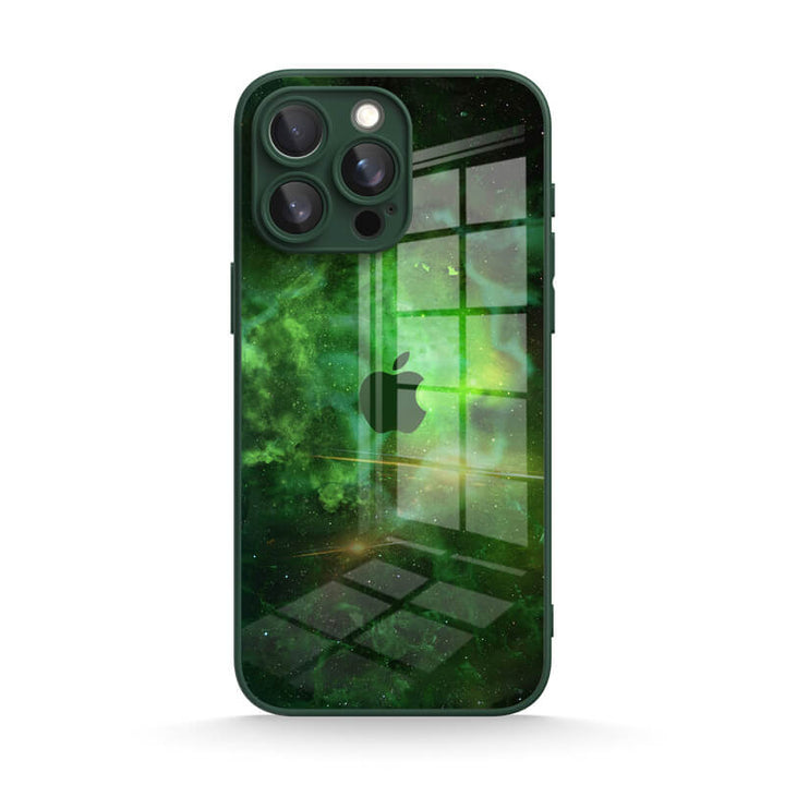 Estuche protector resistente a impactos Green Ghost Luo para iPhone