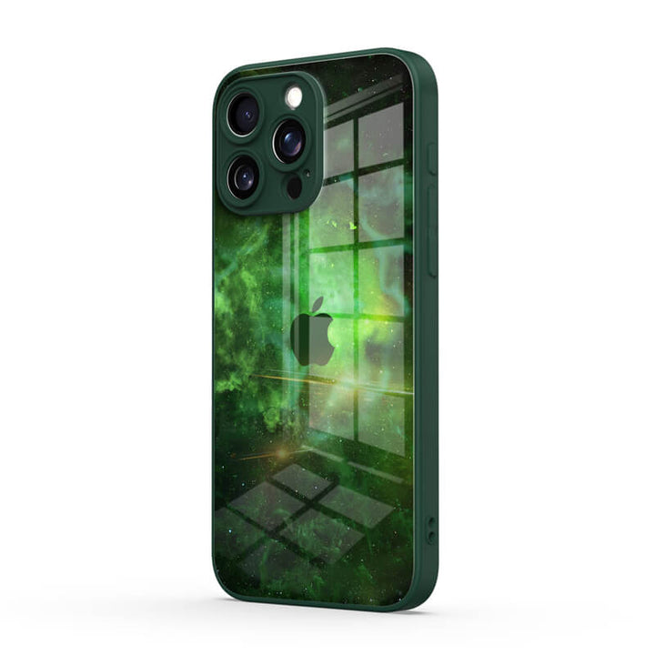 Estuche protector resistente a impactos Green Ghost Luo para iPhone