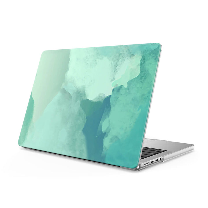 Hoja de loto verde | Funda protectora anticaída para Macbook 