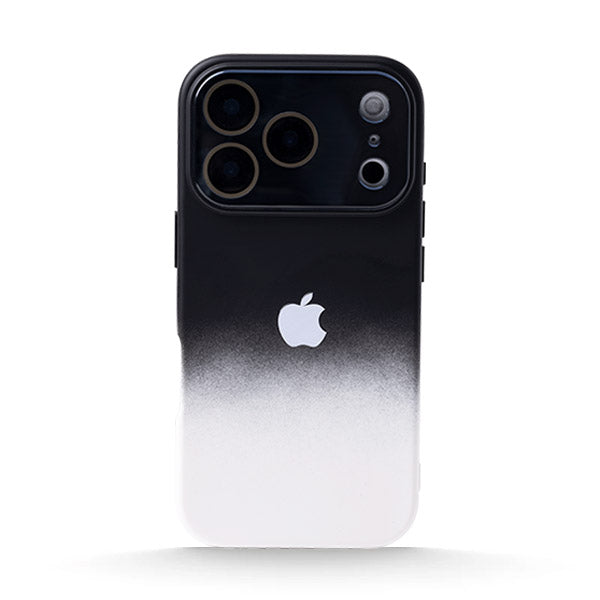 Funda de silicona líquida para iPhone con diseño ondulado en color marrón ámbar 