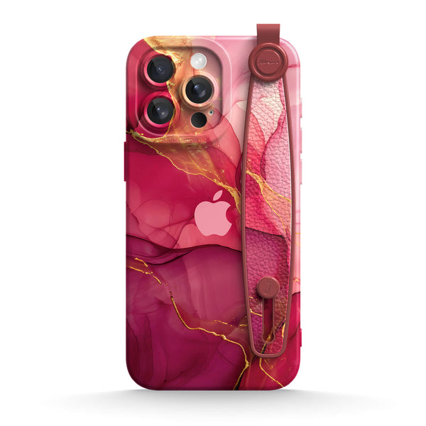 Agate Rose Gold | iPhone Series Multifunctional Wristband Case