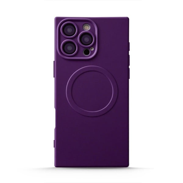 Funda de silicona líquida para iPhone con diseño ondulado en color marrón ámbar 