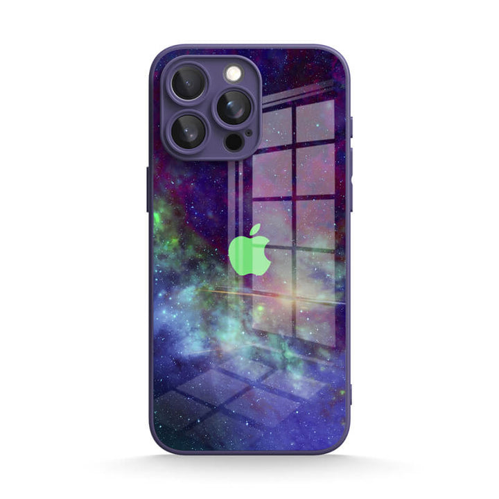 Funda protectora resistente a impactos para iPhone de Psychedelic Purple World