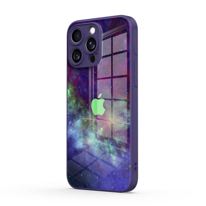 Funda protectora resistente a impactos para iPhone de Psychedelic Purple World