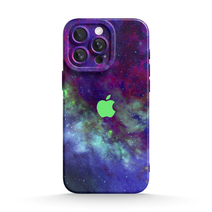 Funda protectora resistente a impactos para iPhone de Psychedelic Purple World