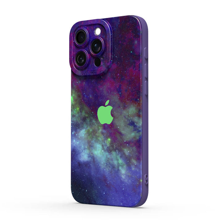 Funda protectora resistente a impactos para iPhone de Psychedelic Purple World