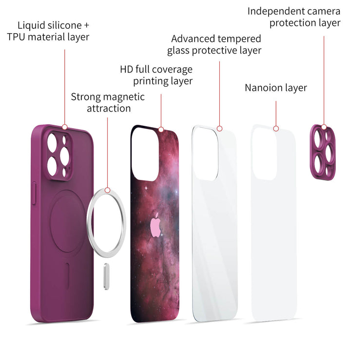 Nebulosa de Marte | Funda protectora resistente a impactos para iPhone