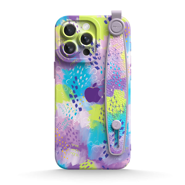 Fluttering Lavender | iPhone Series Multifunctional Wristband Case