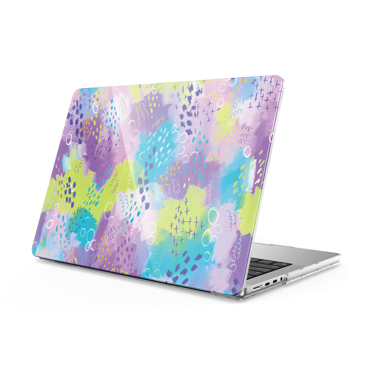 Lavanda revoloteando | Funda protectora anticaída para Macbook