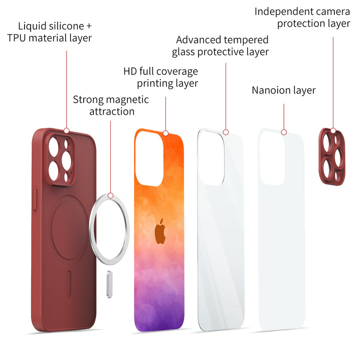 Estuche protector resistente a impactos Streamer Purple | Serie iPhone