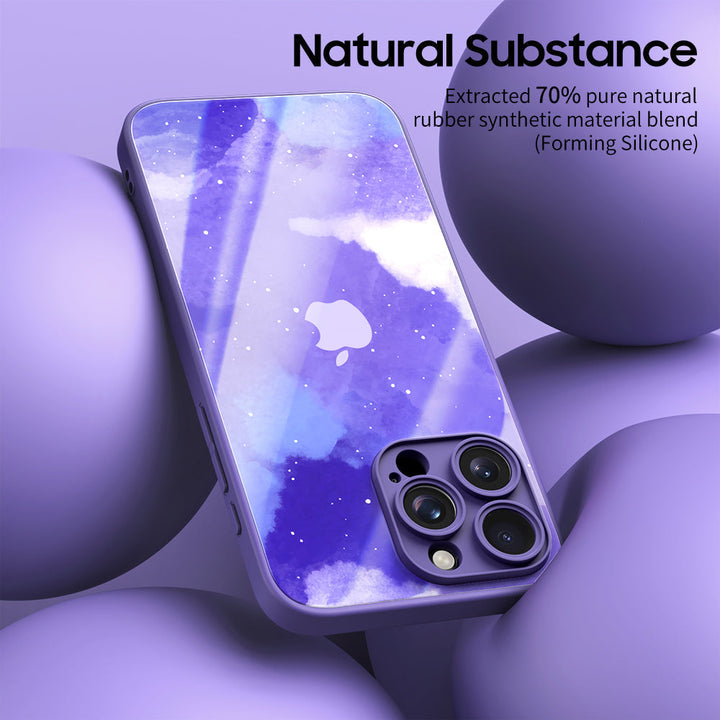 Azul Púrpura Astral | Funda protectora resistente a impactos de la serie iPhone