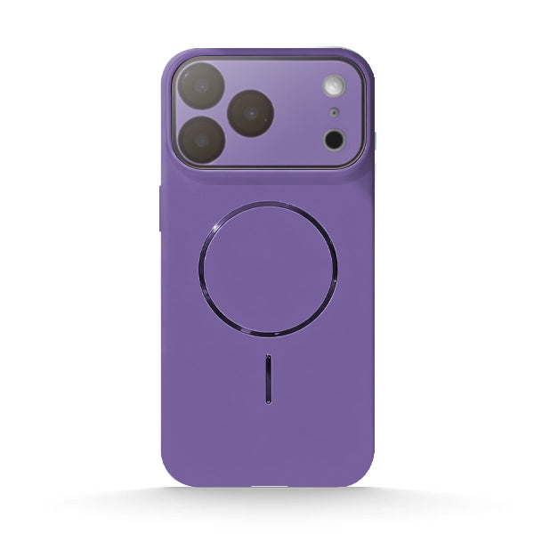 Funda de silicona líquida para iPhone con diseño ondulado en color marrón ámbar 