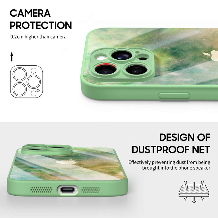 Nebulosa turquesa | Funda protectora resistente a impactos para iPhone