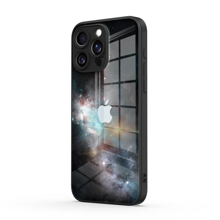 Funda protectora resistente a impactos para iPhone con luz blanca