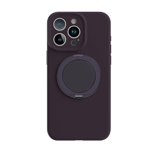 Dark Purple | iPhone Liquid Silicone Bracket Case