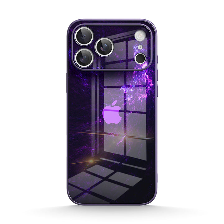Funda protectora resistente a impactos Purple Lifeform para iPhone