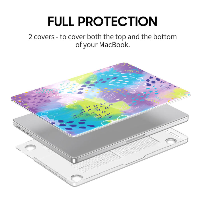 Polvo de acuarela | Funda protectora anticaída para Macbook 