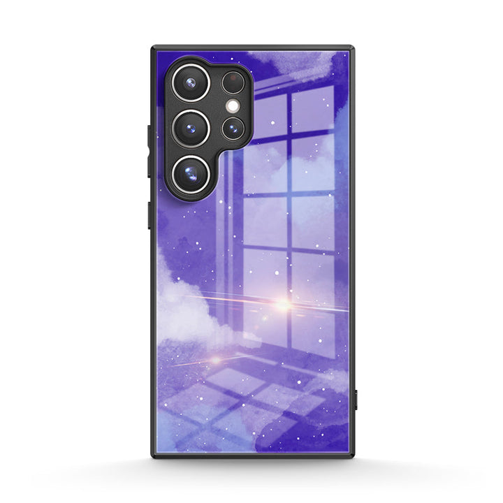 Funda protectora resistente a impactos de la serie Samsung en color azul púrpura astral