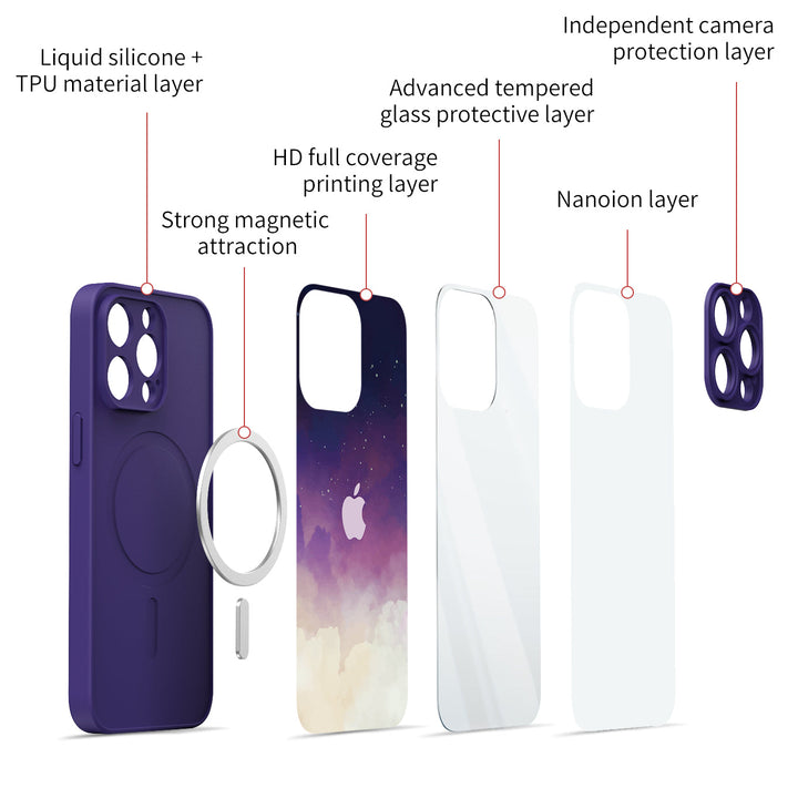 Estuche protector resistente a impactos para iPhone Astral Powder