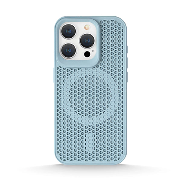 Funda de silicona líquida para iPhone con diseño ondulado en color marrón ámbar 