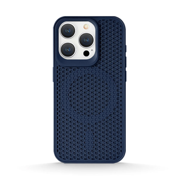 Funda de silicona líquida para iPhone con diseño ondulado en color marrón ámbar 