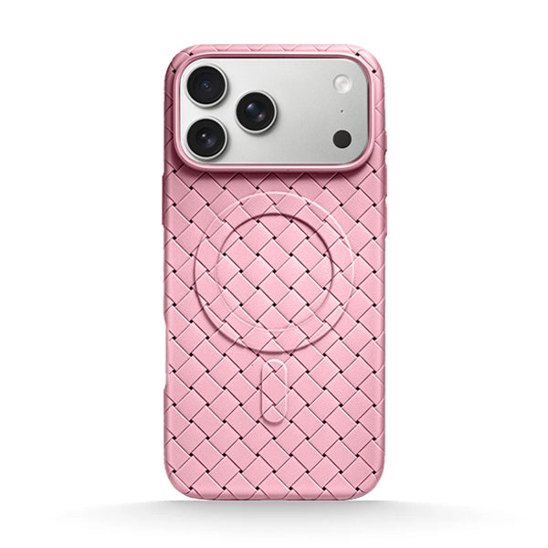 Funda de silicona líquida para iPhone con diseño ondulado en color marrón ámbar 