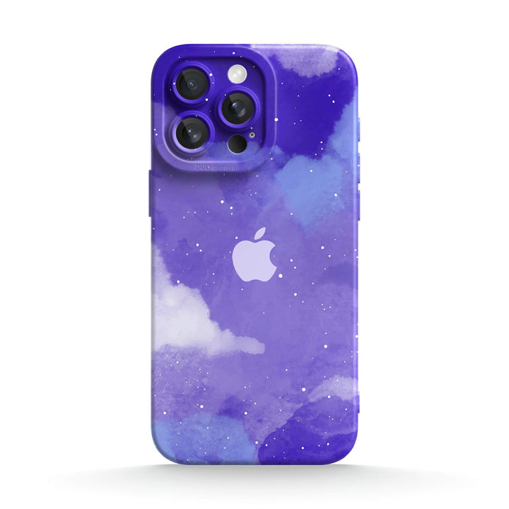 Azul Púrpura Astral | Funda protectora resistente a impactos de la serie iPhone