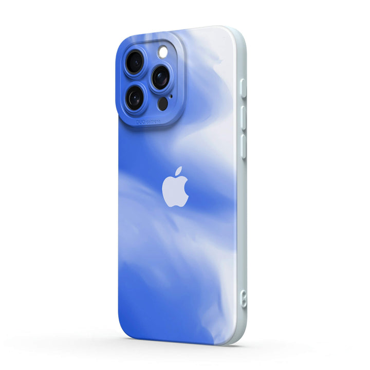 Azul y Blanco | Funda protectora resistente a impactos de la serie iPhone