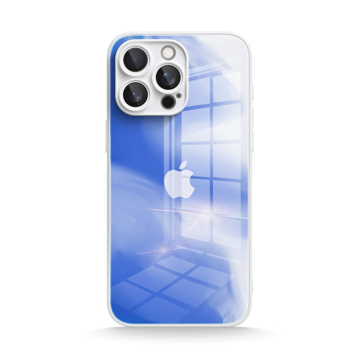 Azul y Blanco | Funda protectora resistente a impactos de la serie iPhone