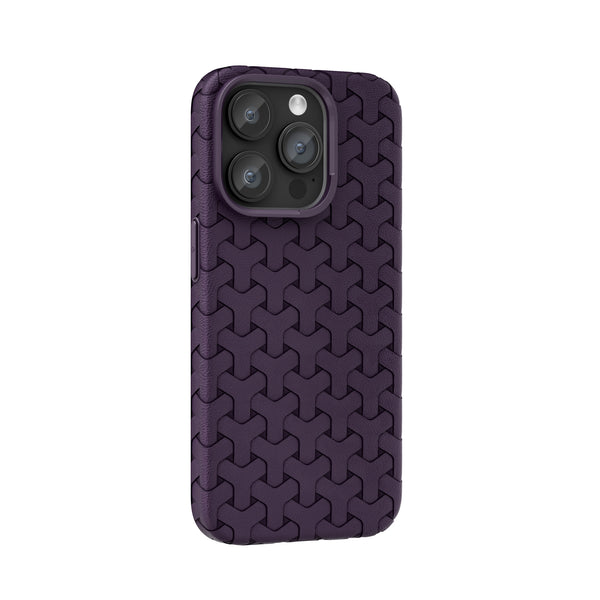 Funda de silicona líquida para iPhone con diseño ondulado en color marrón ámbar 